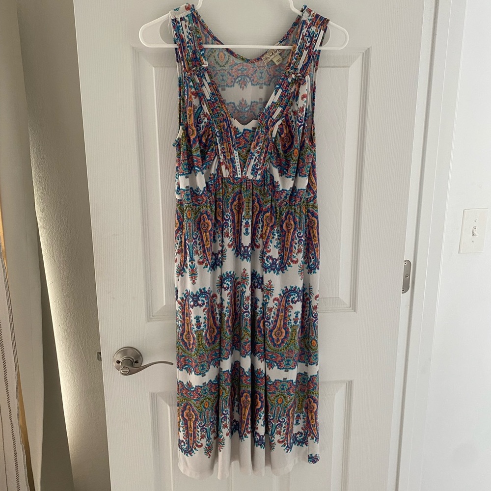 ❤️Beautiful silky rhinestone floral boho gown